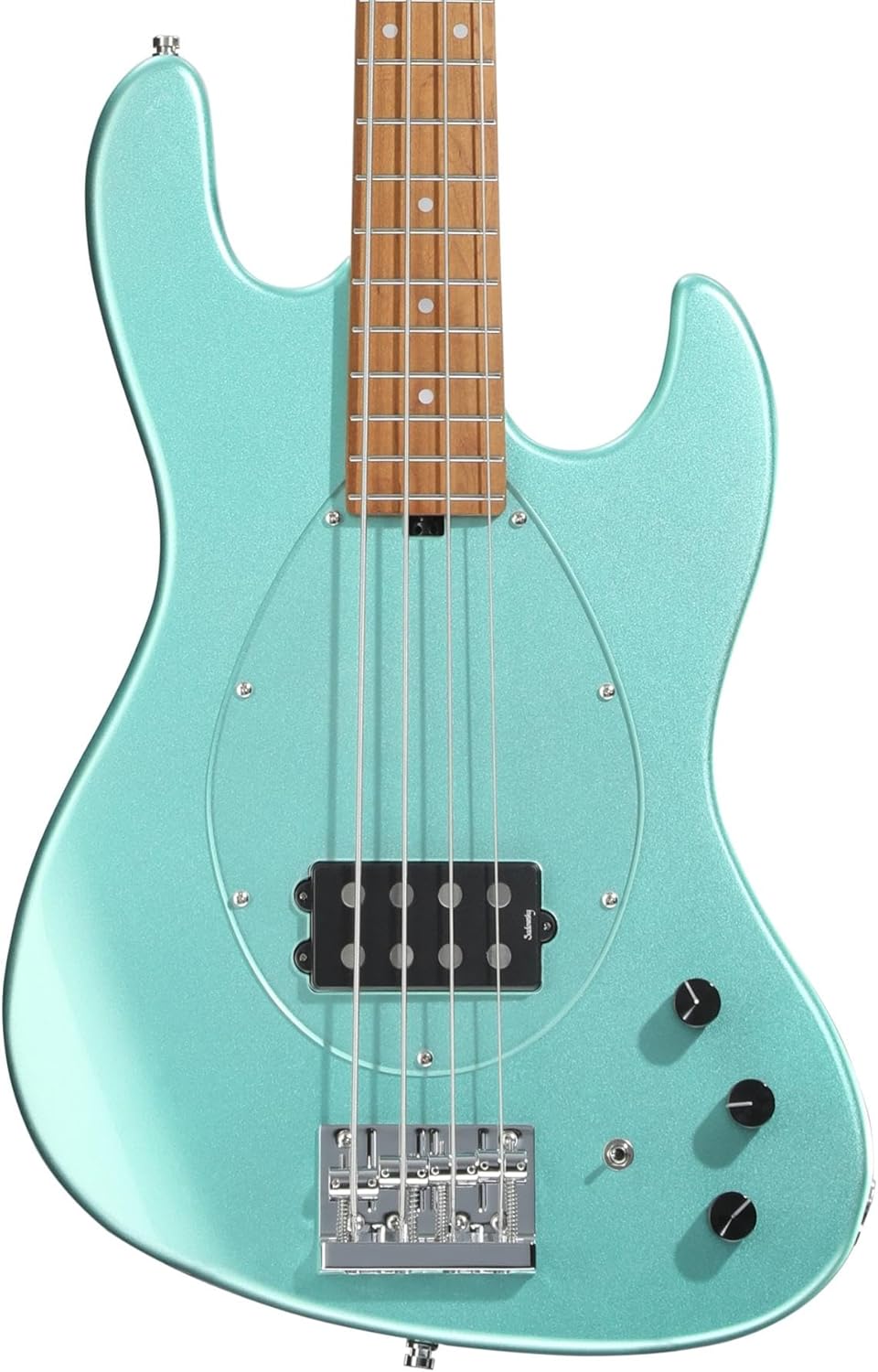 Sadowsky MetroExpress Vintage M Bass Guitar - Sage Green, Roasted Maple Fingerboard