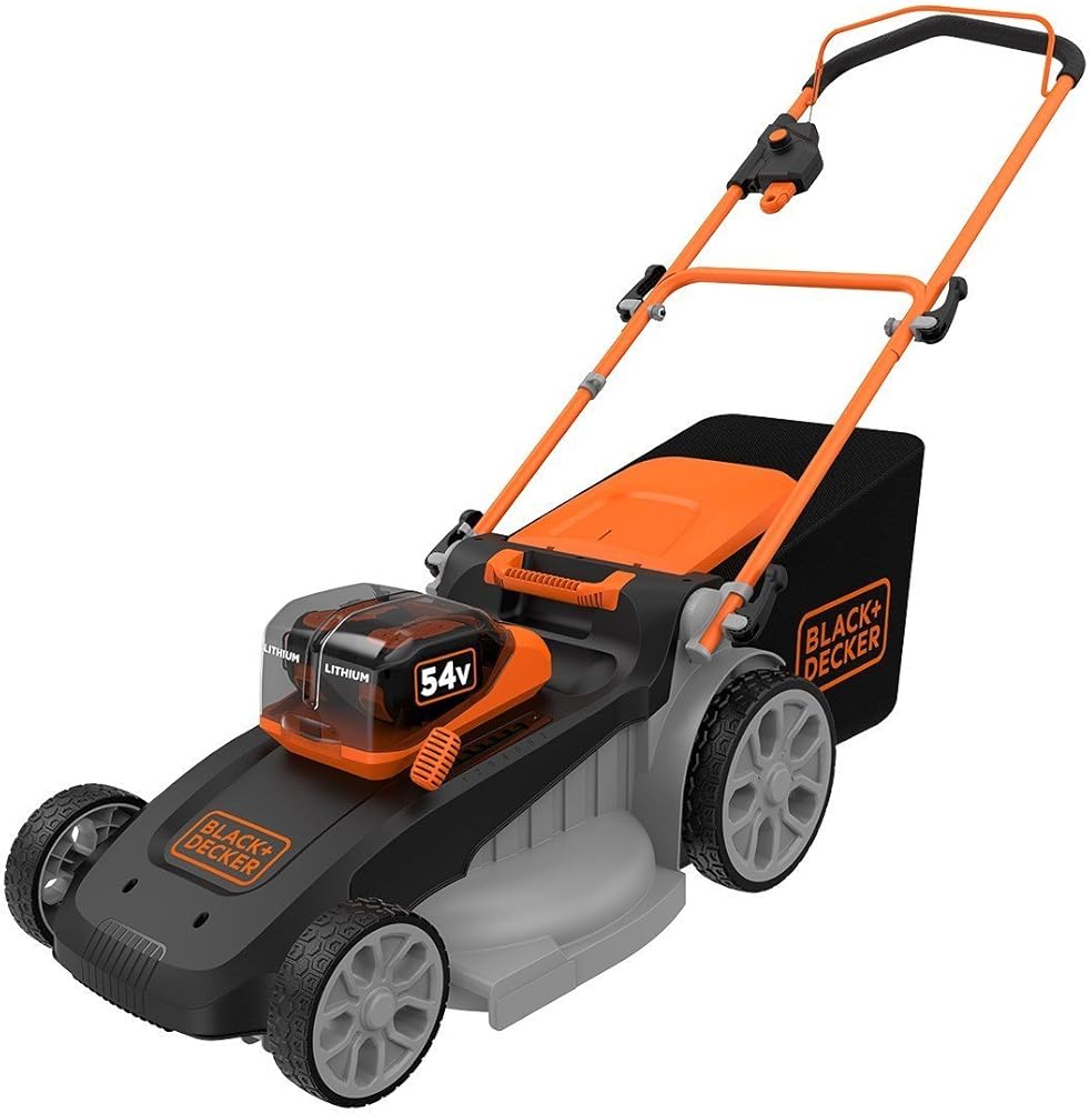 BLACK+DECKER CLM5448PCB-XJ 54 V Dual Volt Mower without Battery - Black/Red