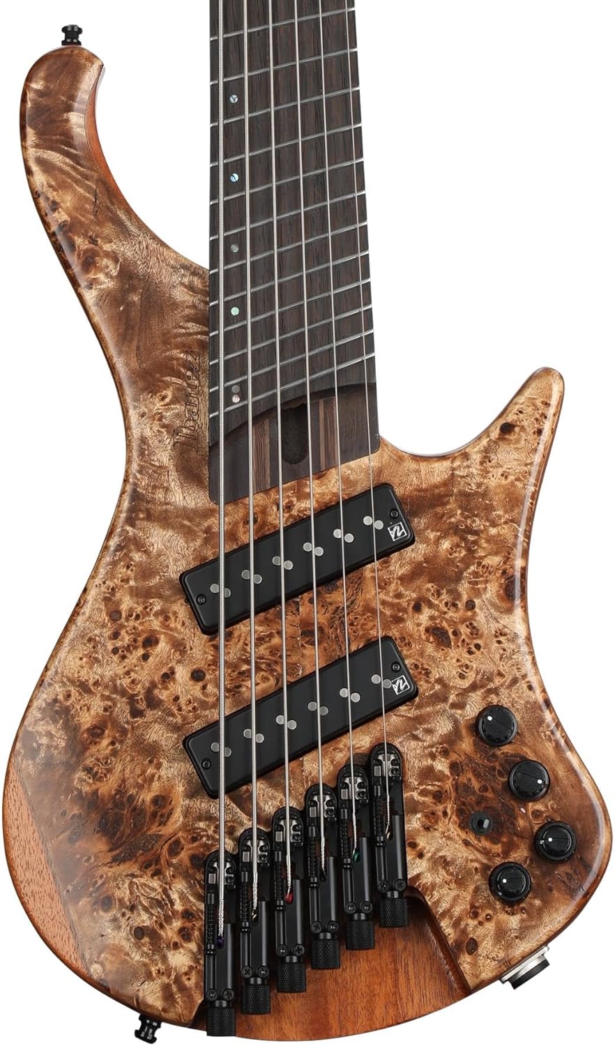 Ibanez EHB Ergonomic Headless 6-string Multi-scale Bass Guitar - Antique Brown Stained Low Gloss