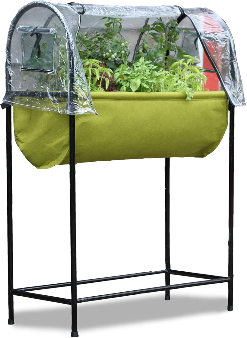 Haxnicks Vigoroot EasyTable Garden with Cover, Self Watering, Outdoor Greenhouse Protects Your Herb Garden and Vegetables, 50–VIG150