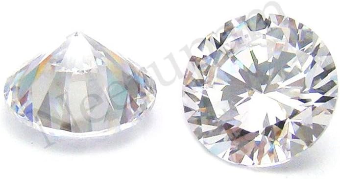 Neerupam collection White African Natural Zircon AAA Quality 1.75 mm Brilliant Cut Round Loose Gemstone