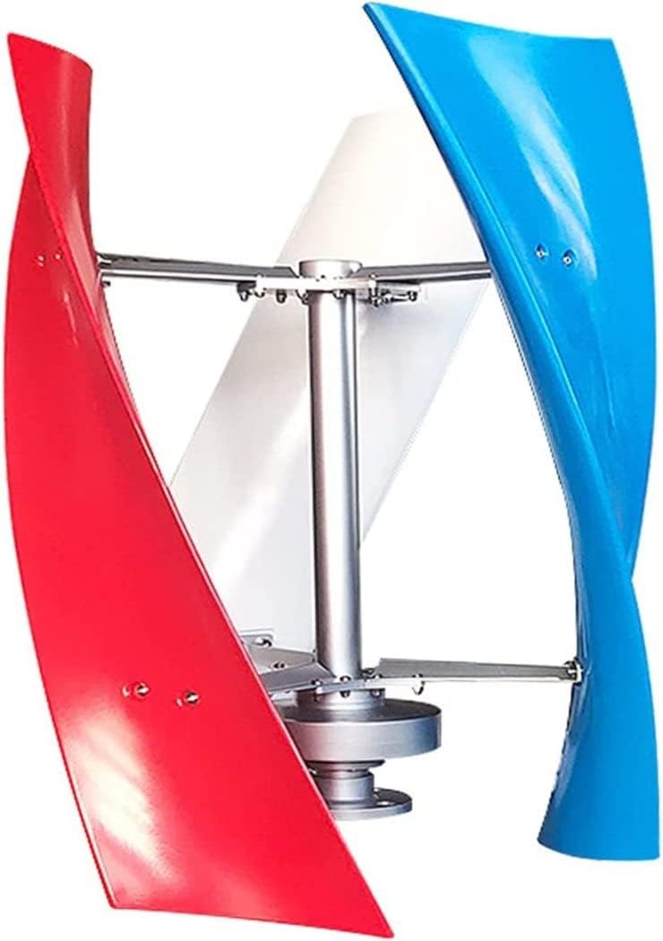 LiuSj JUnSt Wind Turbine Generator Kit, 4000W Wind Power Turbine Generator Maglev Generator Vertical Wind Generator Low Noise Waterproof with 3 Blade and Controller,220v