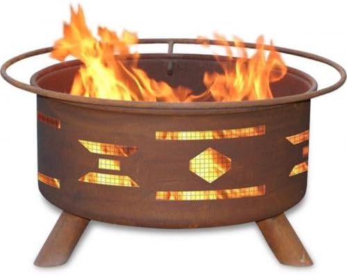 Patina Products F101, 30 Inch Mosaic Santa Fe Fire Pit