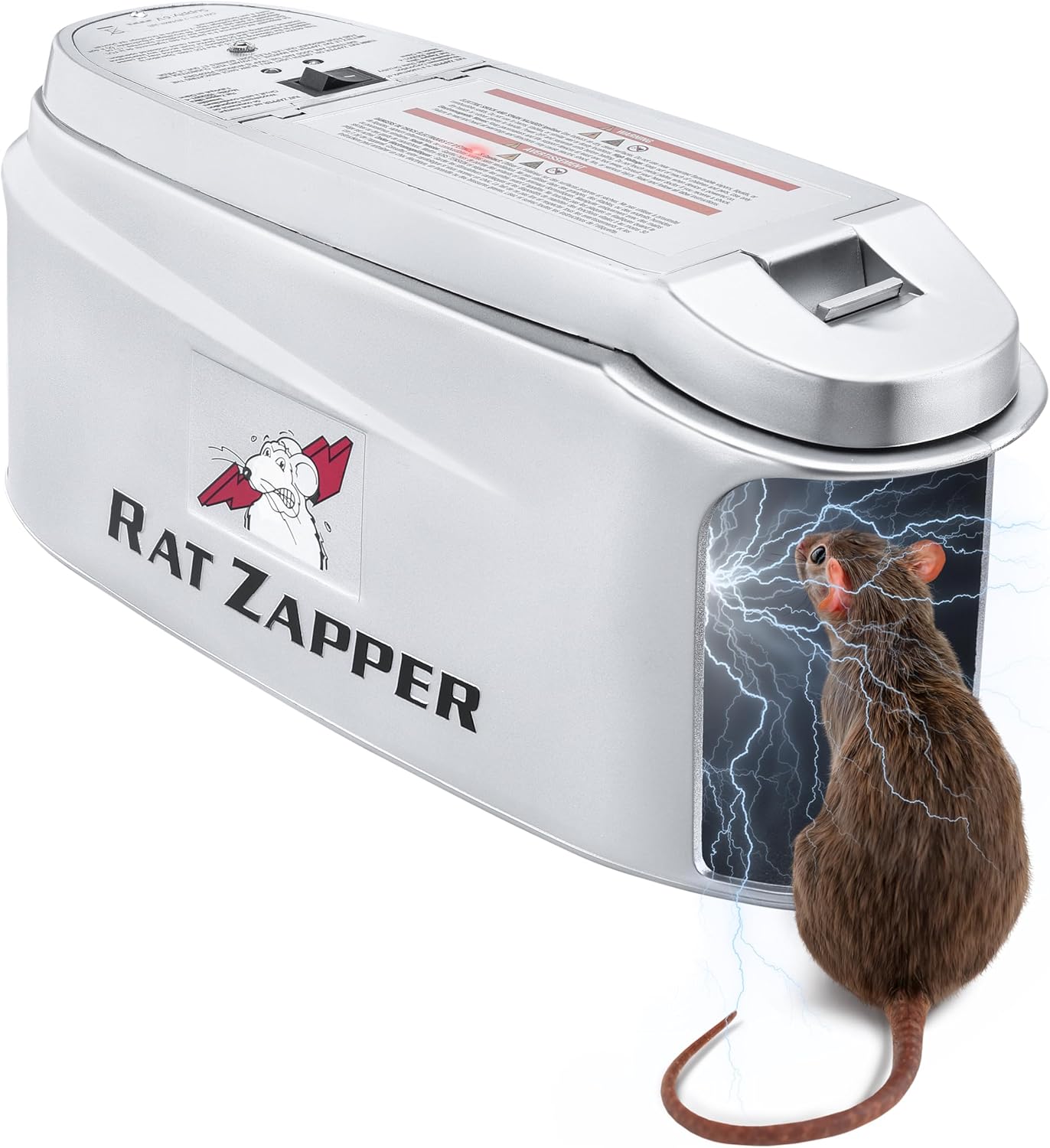 Rat Zapper - Electric Mouse Traps Indoor for Home - Safe and Effective Rat Killer - Electronic Mouse Trap Zapper Reusable and No Touch - Rodent Killer Outdoors & Indoor
