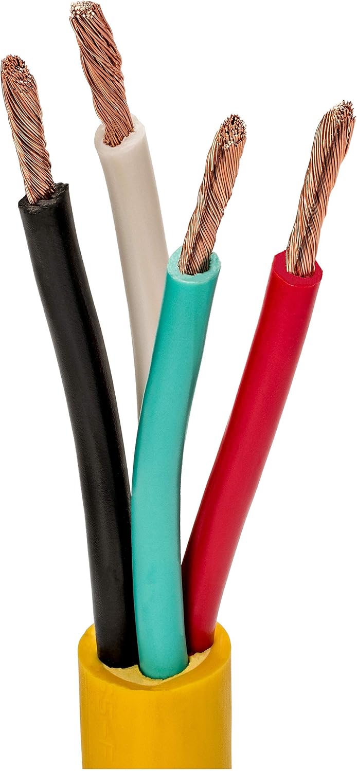 20ft Heavy‑Duty Generator Extension Cord | NEMA L14‑30P to L14‑30R, 4‑Prong SJTW 10AWG – 125/250V, 30A, 7,500W – UL‑Certified, Bright Yellow