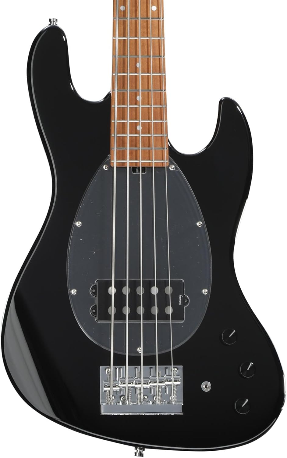 Sadowsky MetroExpress Vintage M 5-string Bass Guitar - Solid Black, Roasted Maple Fingerboard