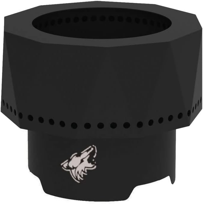 Blue Sky Outdoor Living Fire Pit - 15.76 x 12.49 Arizona Coyotes Ridge Portable Smokeless Fire Pit with Team Logo & Carrying Bag