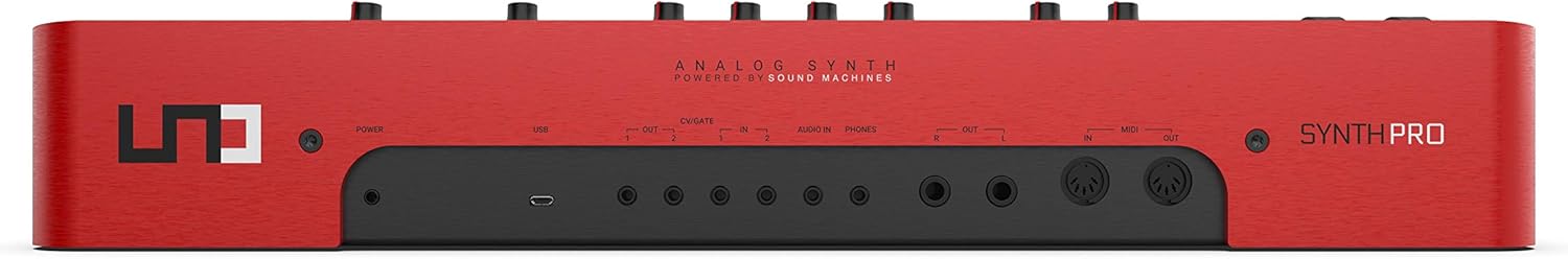 IK Multimedia UNO Synth Pro 3 oscillator monophonic analog synthesizer 37-key synth weighted FATAR keybed, multi-mode filter, arpeggiator, 64-step sequencer, audio input, full USB, MIDI, CV controls