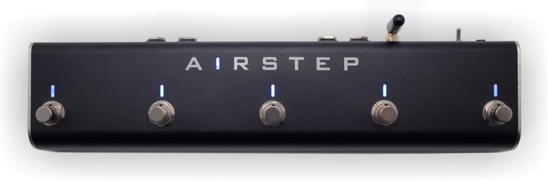 XSONIC Airstep Smart Multi Controller with MIDI, HID, 5 Footswitch, 2 Expression Pedal In, 300H Playtime, Support HX Stomp, Quad Cortex, DAW, Plugin, Youtube Video, Page, Atem, Hands Free Controller