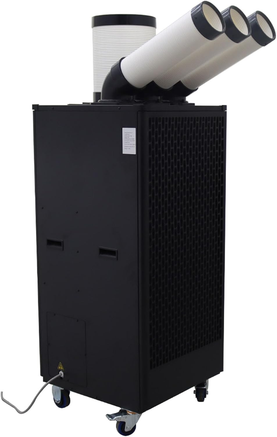 220V Industrial Air Conditioner Outdoor Air Conditioning Fan Equipment Three Tube 1000-1100m³/h Black