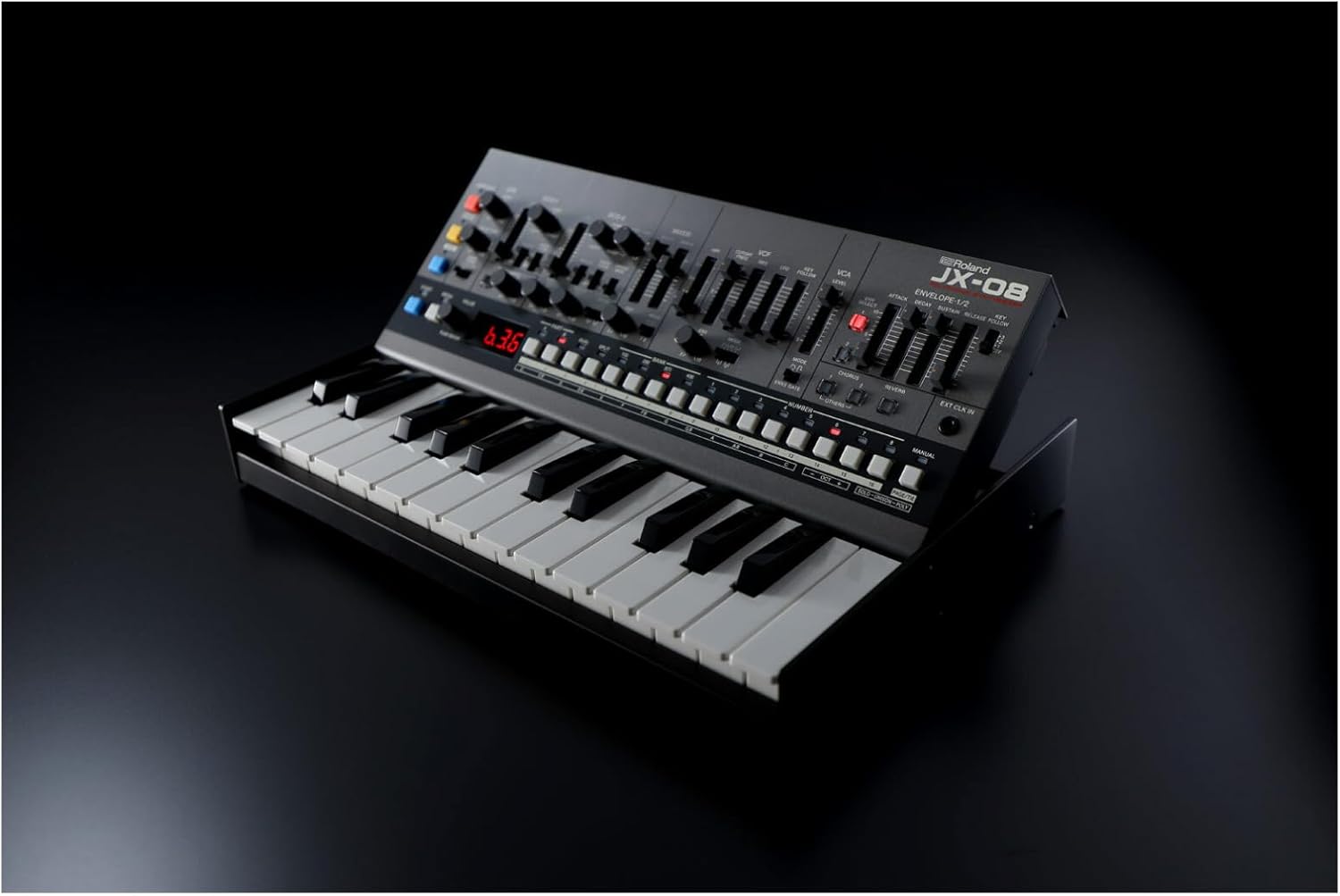 Roland JX-08 Tabletop Sound Module Boutique Synthesizer – Compact, Lightweight, Portable, Onboard Speakers and Battery Operation