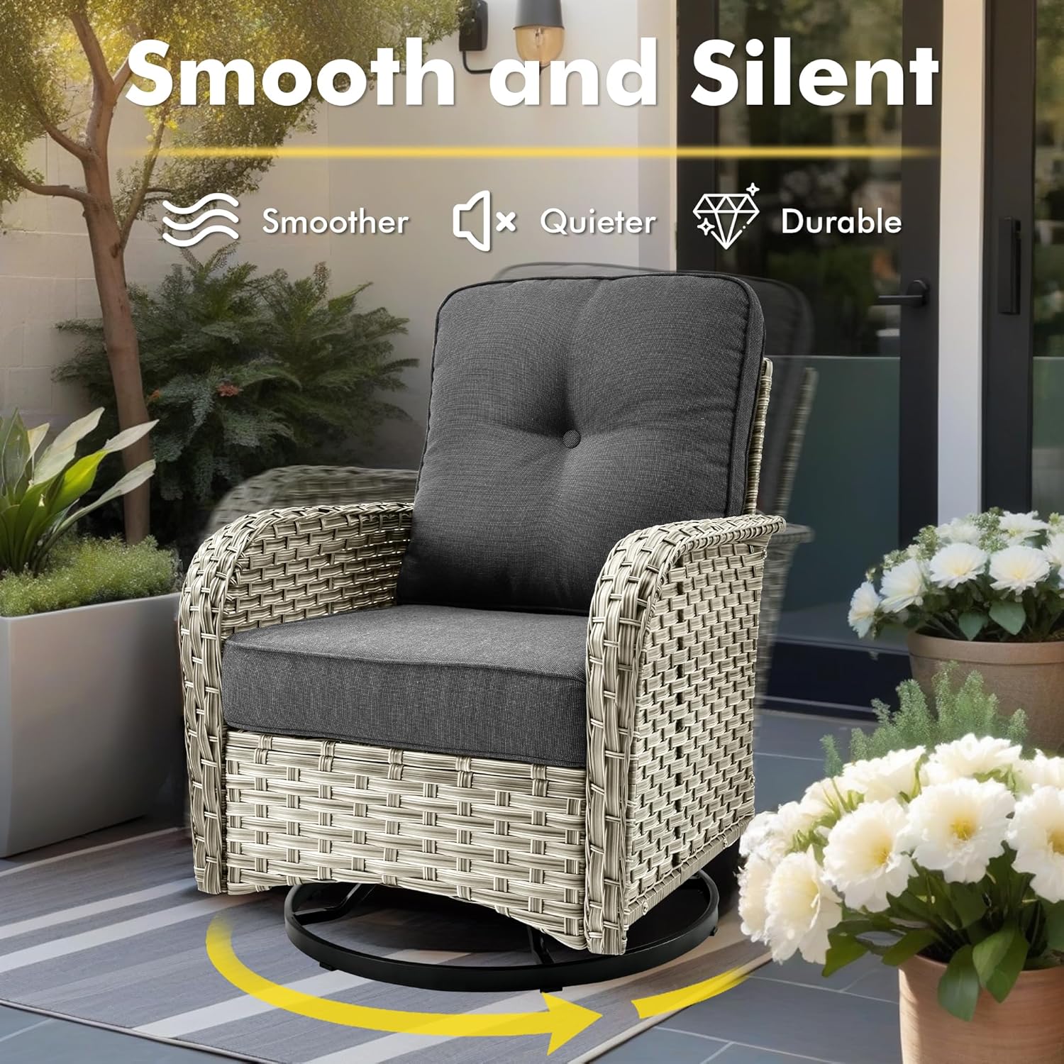 11-Piece Outdoor Sectional Sofa Set w/ 54