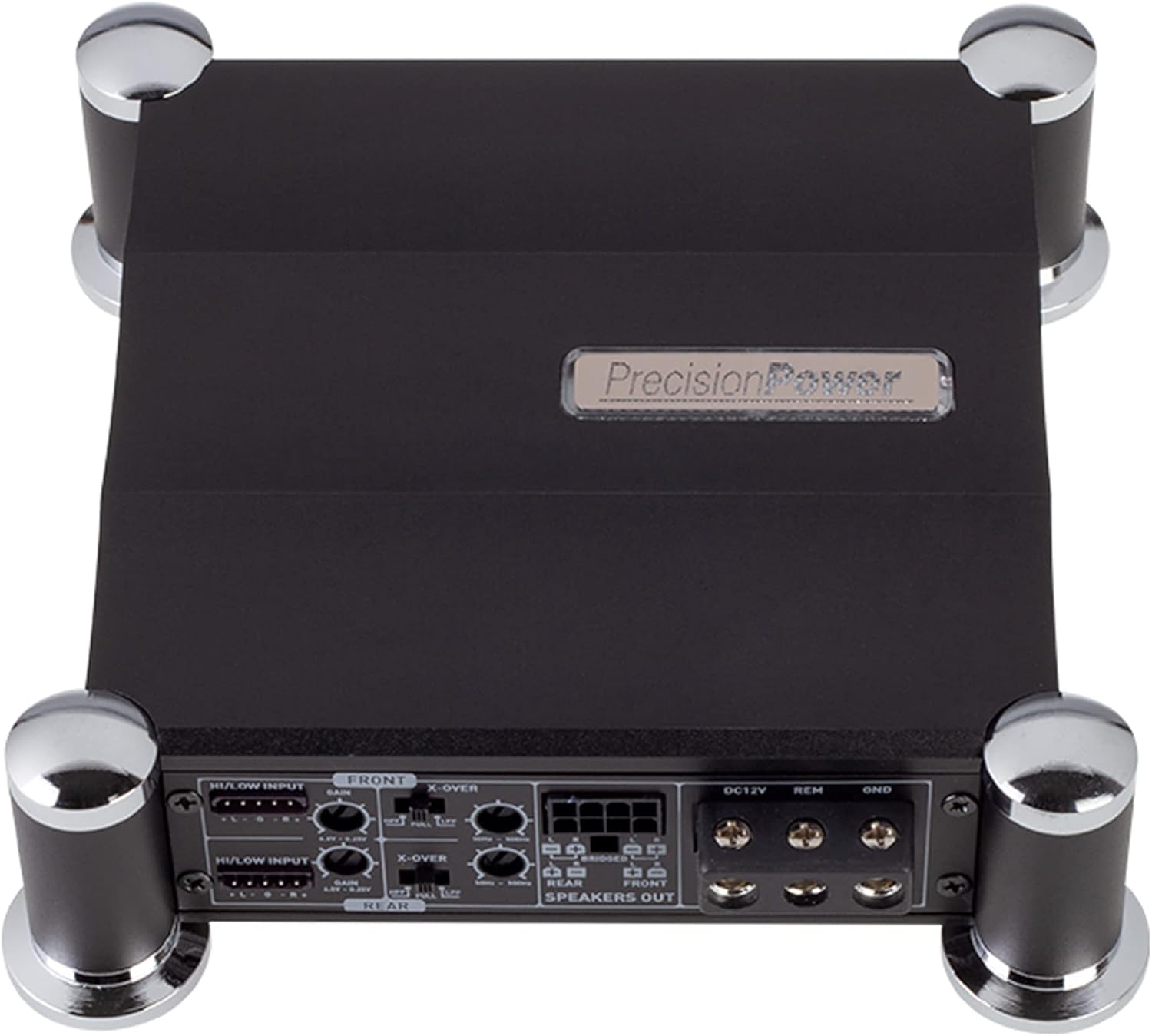 Precision Power A400.4D Atom Series A400.4D 800-Watt-Max 4-Channel Digital Power Class-D Audio Amplifier