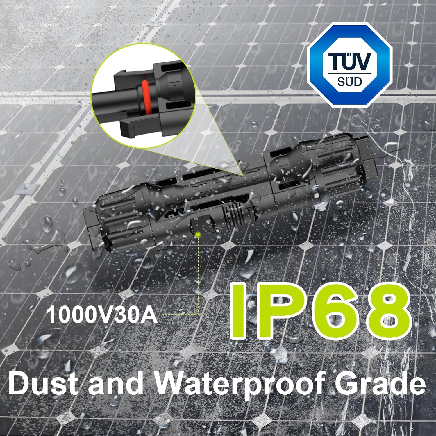 2 to 16 Y Branch Parallel Adapter for PV Cable and 30 Pairs Solar Connector
