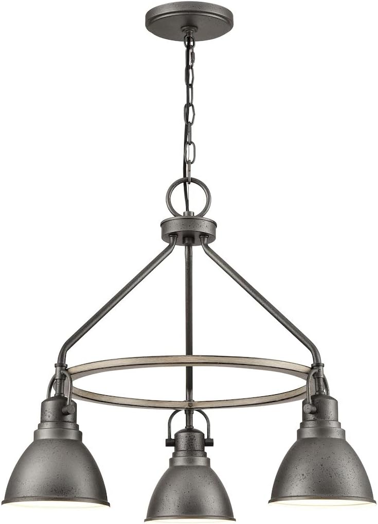 Elk Home 69652/3 North Shore 24'' Wide 3-Light Outdoor Pendant in Iron