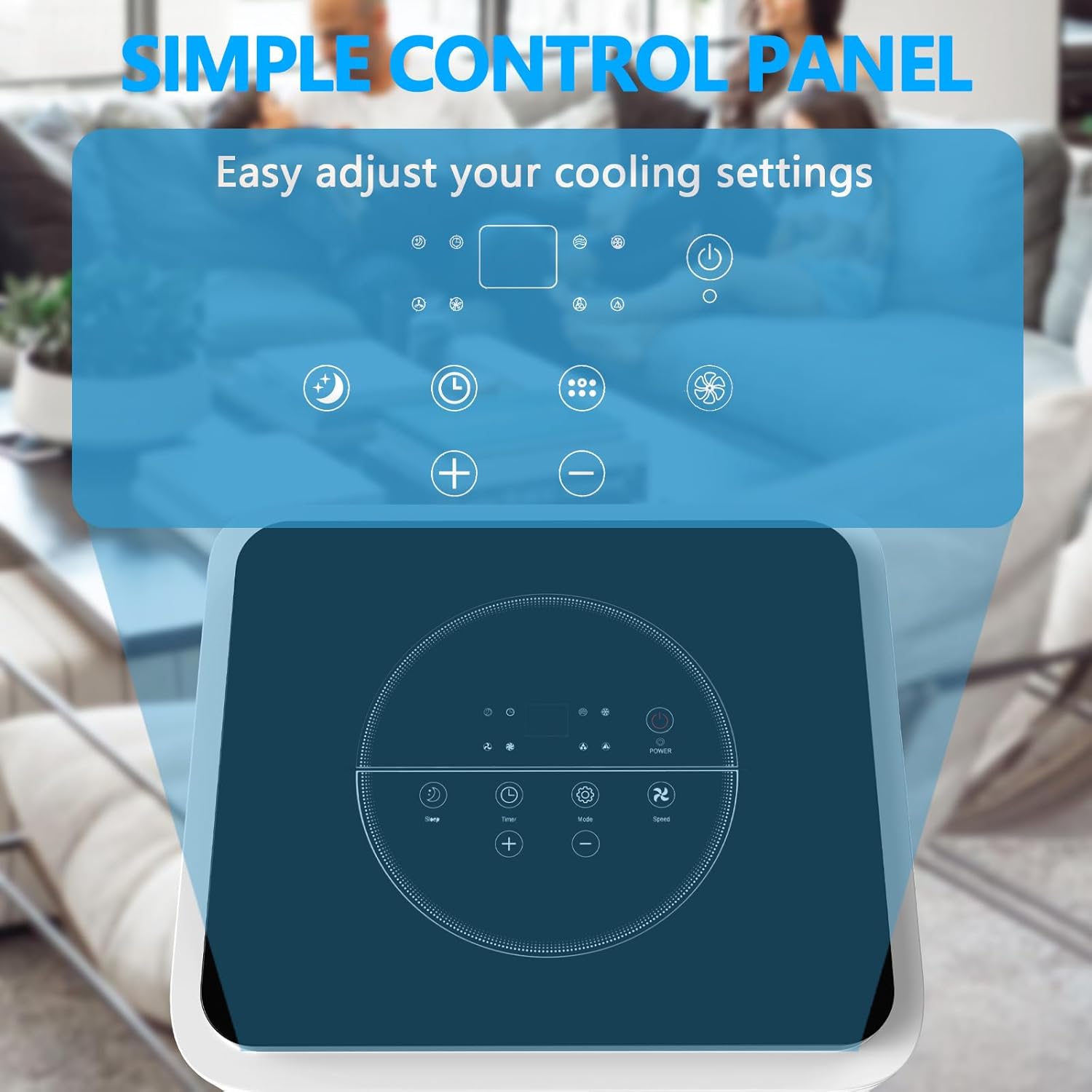 8000 BTU Portable Air Conditioner, 3-in-1 Floor AC with Cooling, Dehumidifier & Fan, Remote & Timer, Quiet Operation for Rooms Up to 350 Sq.Ft