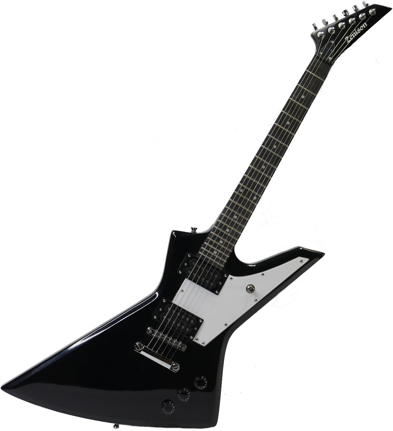 ELECTRIC GUITAR Black 6 String Right Handed Hard Rock Heavy Metal Style