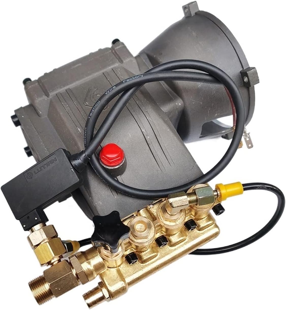 Mini Power Small Pump Washer Pump 3WZ-18060B high Pressure Plunger Pump 90Bar 12.8LPM Industrial Washing Machine 2.2kw (Voltage : 3WZ-18060B2)