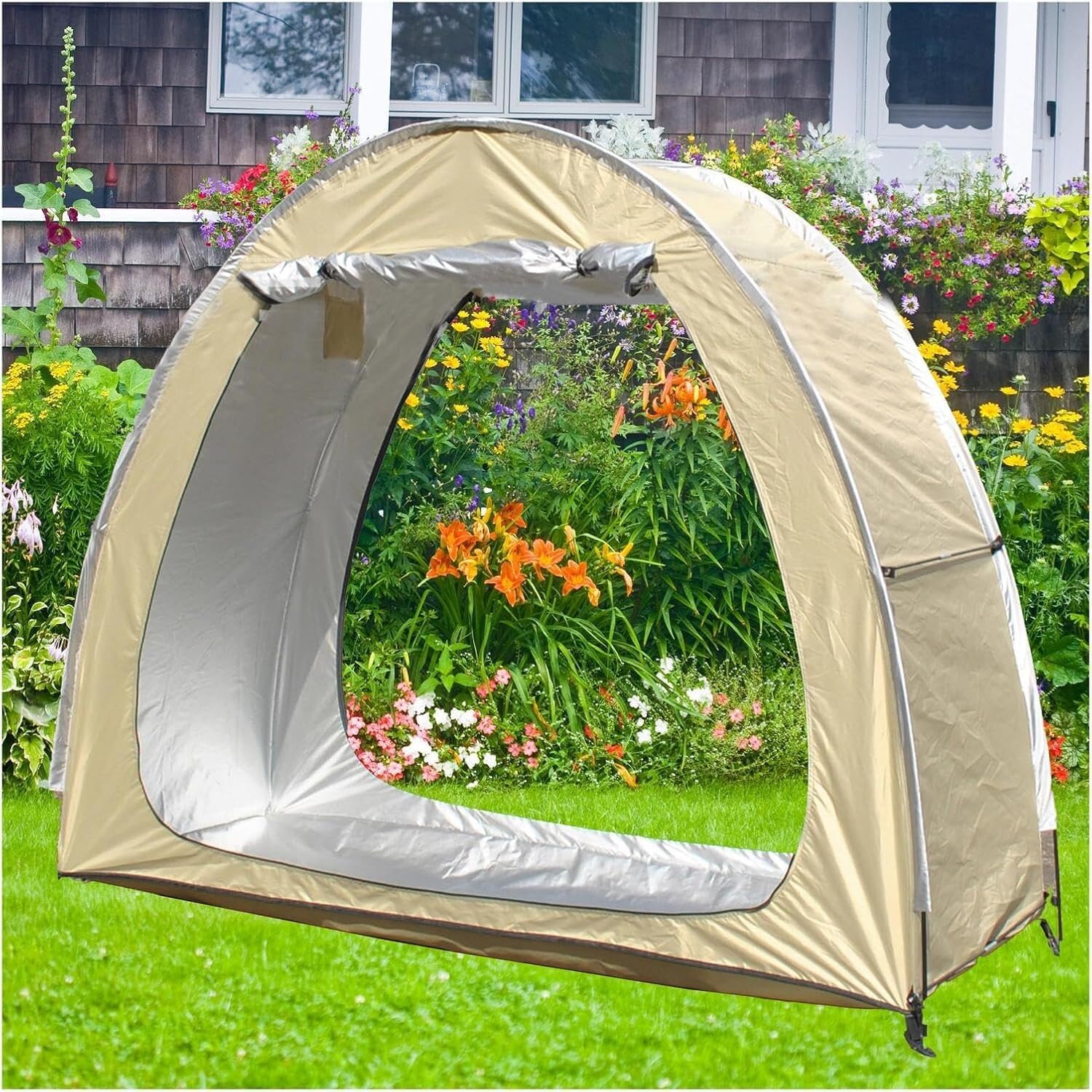 Bicycle Cover Bike Cover Bike Tent Outdoor Patchable Motorcycle Tent Patio Furniture Bicycle Motorcycle Motorcycle Tent Garage(Yellow)