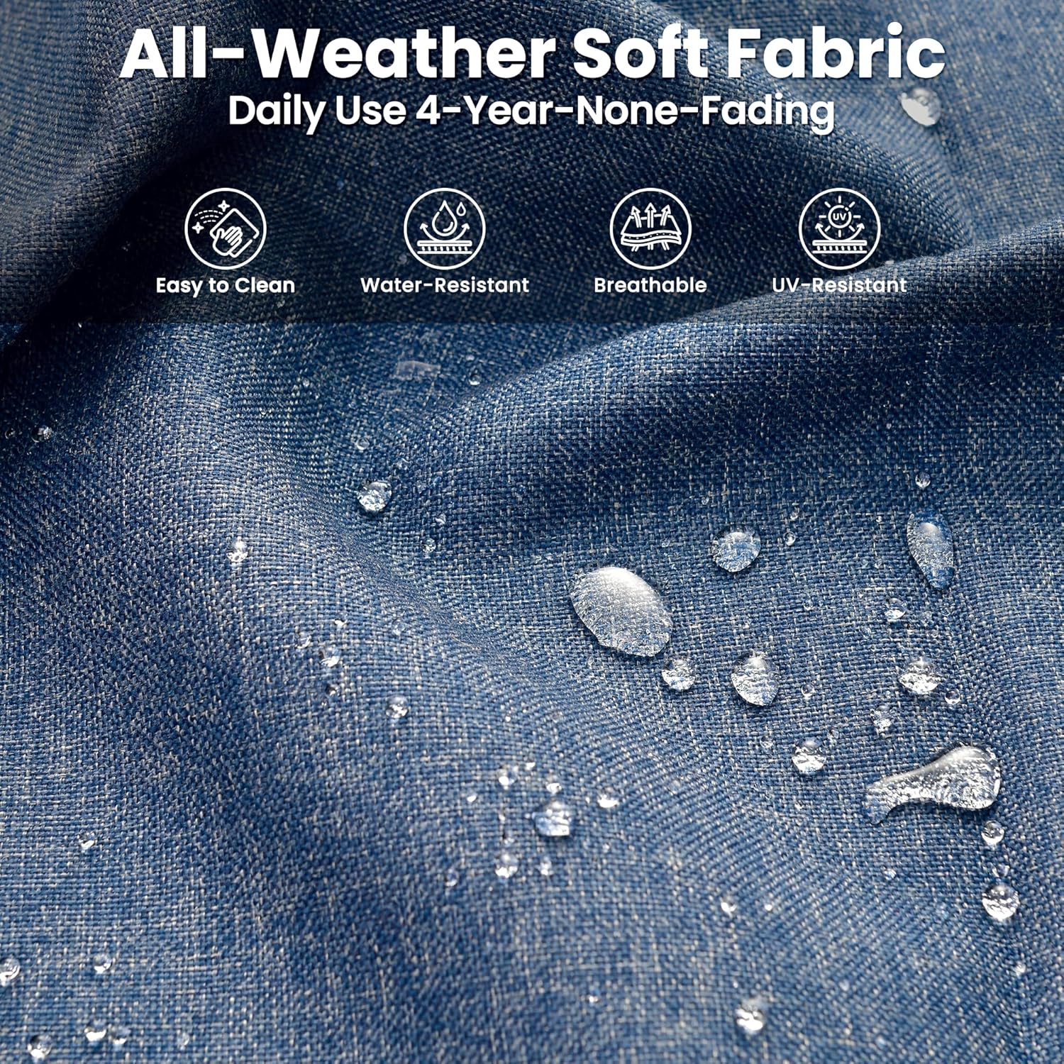 ovios 5 Pieces Patio Furniture Set with 42