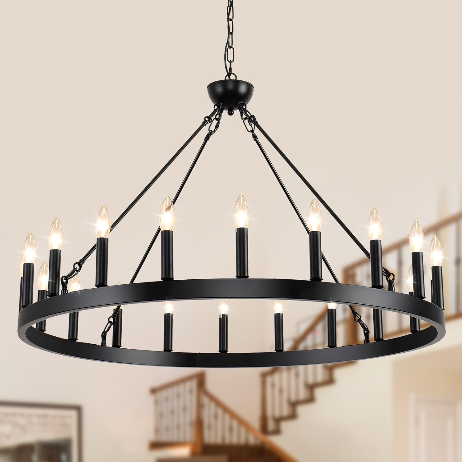 Wagon Wheel Chandeliers 40