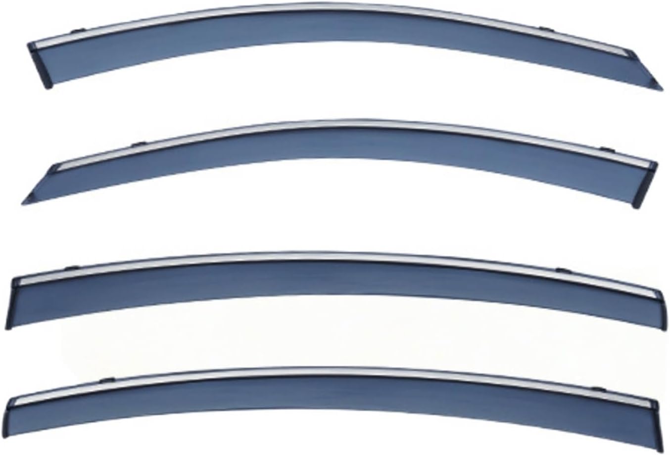 Window Deflectors for Mazda 6 Atenza MK3-GJ1-GL 2014-2025, Sun Rain Guard Window Visors Vent Shades with Bright Stripes Car Accessories