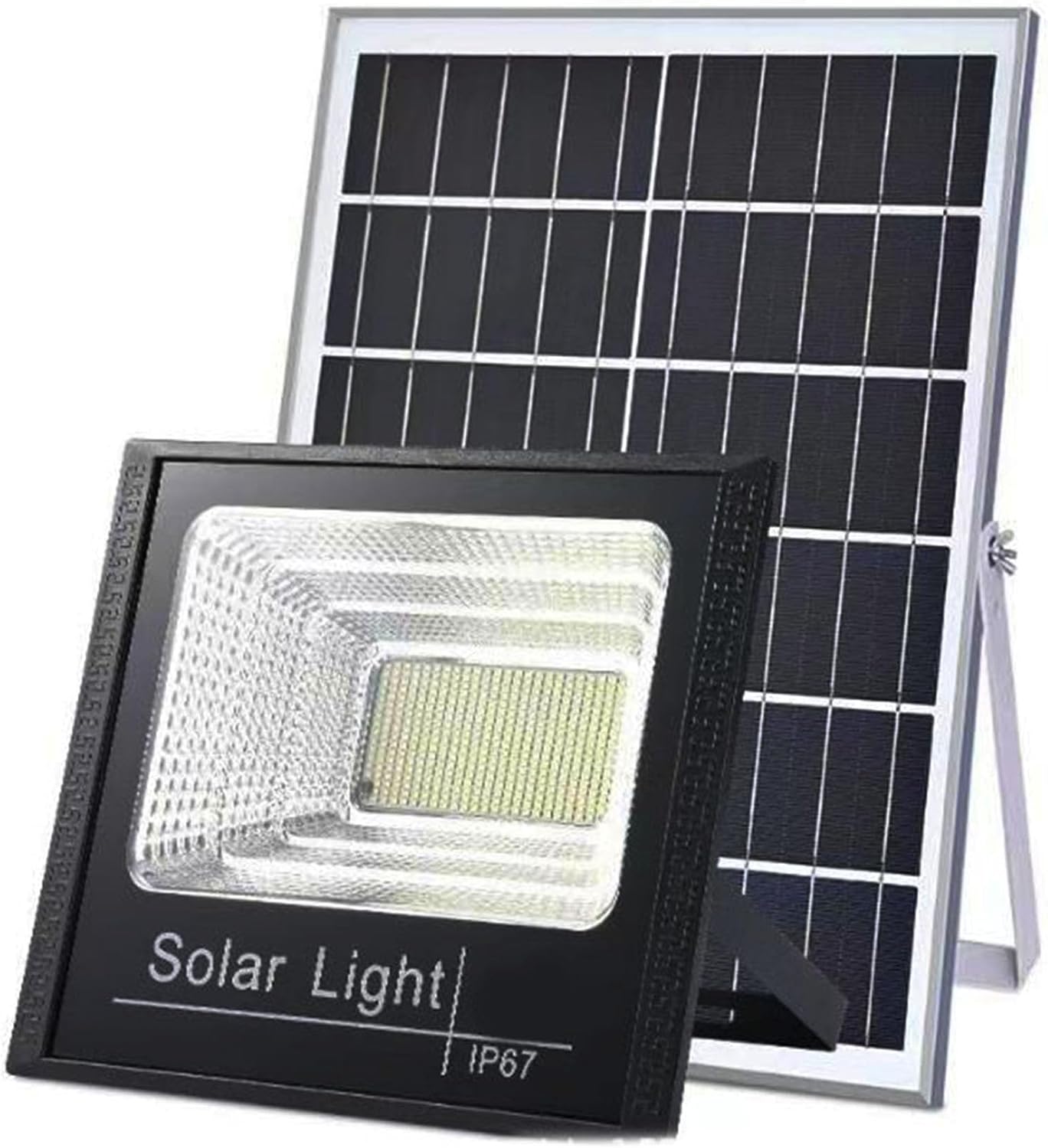 300W Solar LED Spotlight - Waterproof Outdoor Projector with Remote Control for Garage, Terrace, Courtyard, Garden Lighting - Energy Efficient & Bright