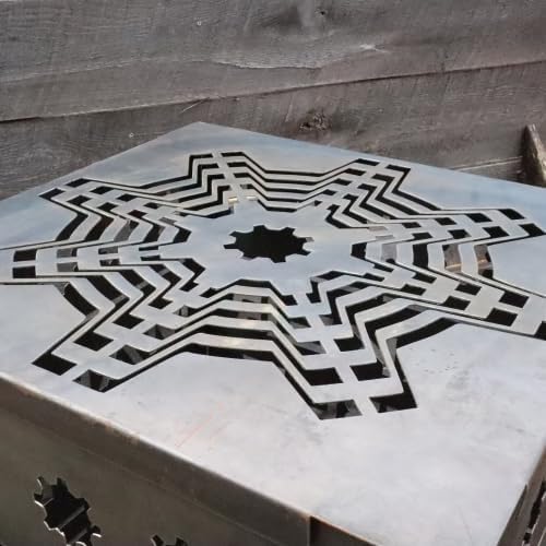 Incinerator Extra Large - Portable Burn Box - Burn Barrel - Burn Cage - Metal Backyard Burn Bin - Contained Fire Pit for Controlled Burns