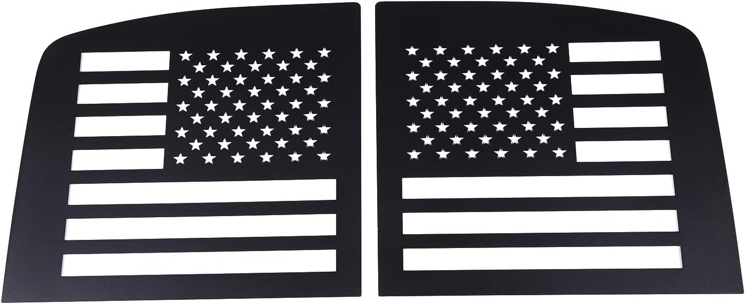 Rear Side Window American Flag Trim Cover Fit Toyot@a FJ Cruiser 2007-2021 2Pcs Rear Side Window Honeycomb Shades Cover Panel Car Rear Window Glass Protective Cover Honeycomb Shades Cover Accessories