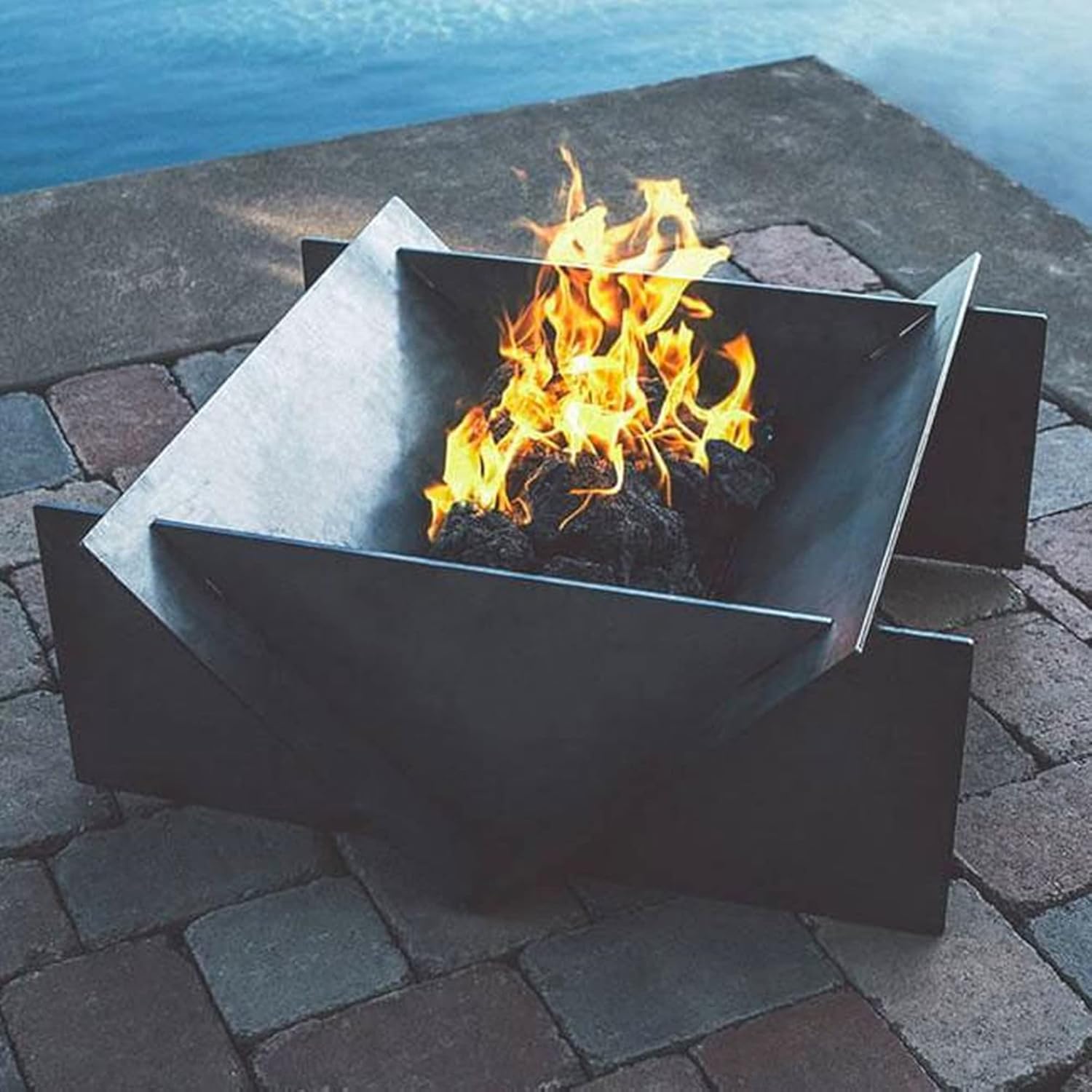 Large Fire Pits & Bowls,Heavy Duty Outdoor Firepit,DIY Metal Fire Pits,Wood Burning Firepit Grill