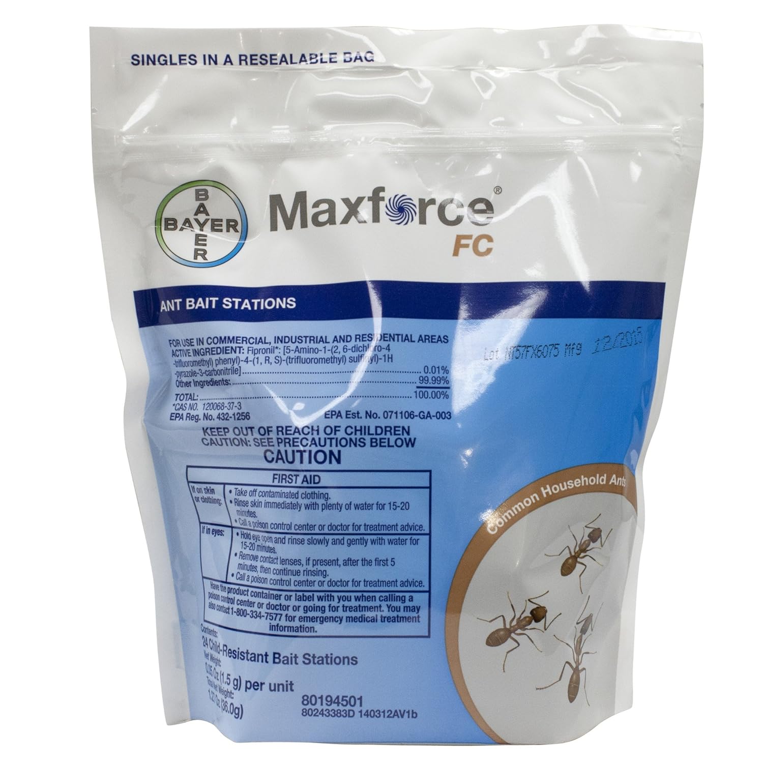 Maxforce Fc Ant Bait Stations-2 Bags of 24 Stations