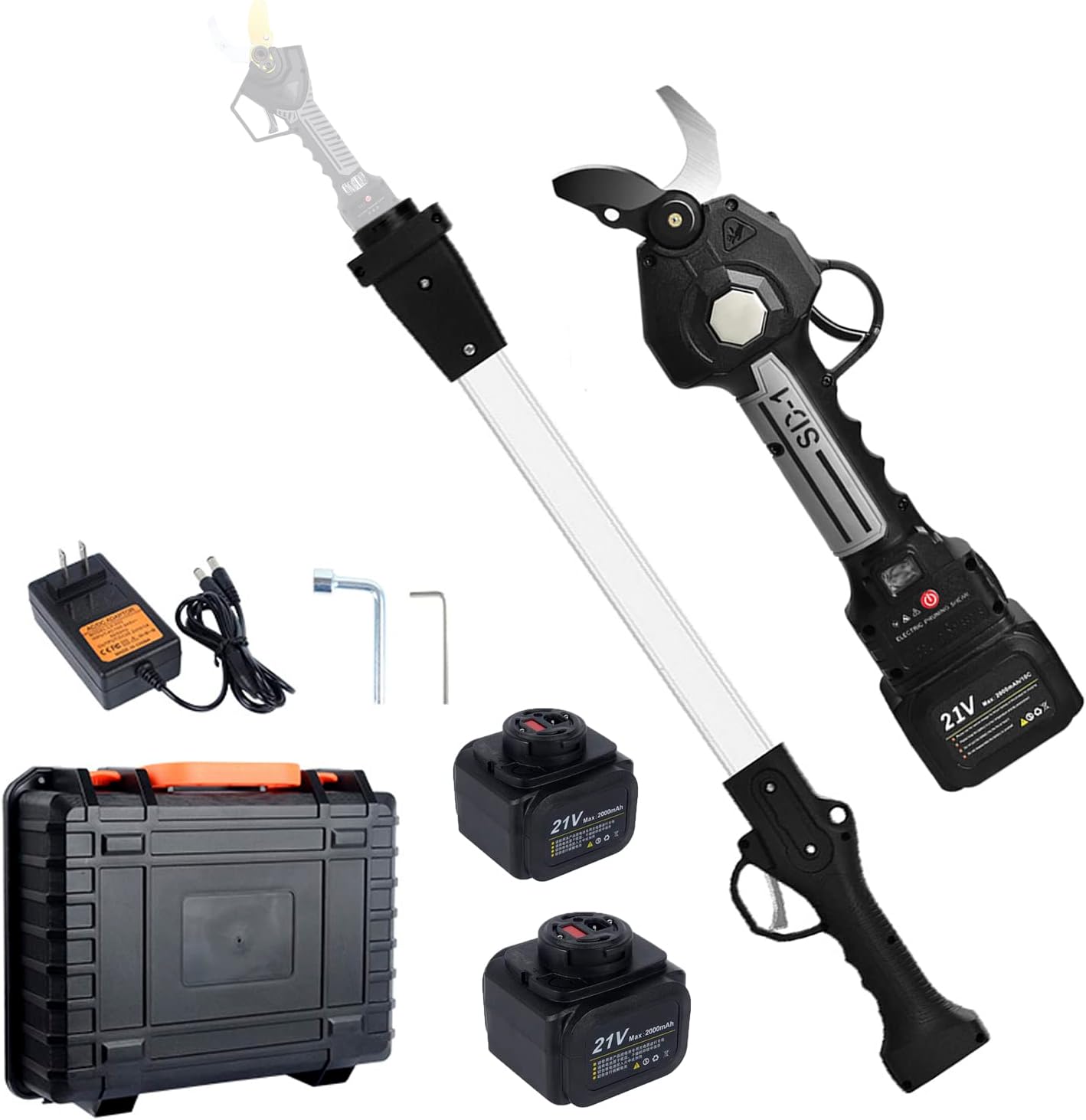 Electric Pruning Shears Professional Cordless Pruner with 81cm/59