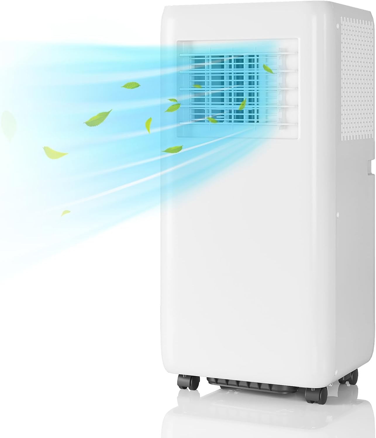 10,000 BTUs Portable Air Conditioner, Portable AC Unit Cool Up to 450 Sq.Ft., 3 in-1 Dehumidifier, Fan, Cool, Air Conditioner with Remote Control, LED Display, Window Kit, Sleep Mode, White