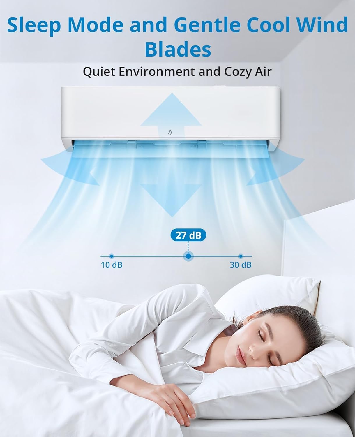 Air Conditioner, Cooling & Heating,18000 BTU WiFi Mini Split,Compatible with Alexa,Energy Star, 230v 24 SEER2,Cools Up to 1000 Sq. Ft,Inverter AC,Smart WiFi, Voice Control