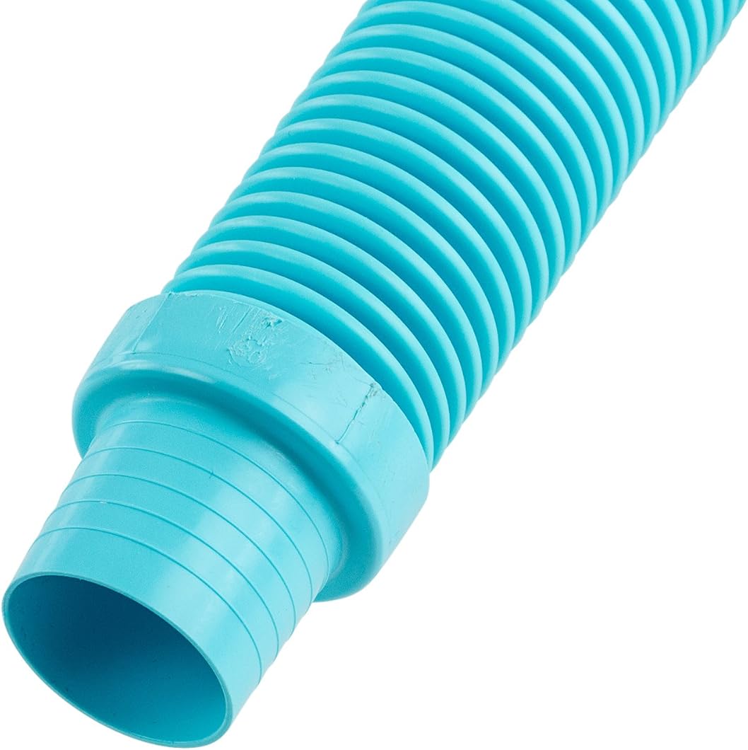 Rx Clear 48-Inch Lightweight and Flexible Universal Vacuum Hose for Automatic Swimming Pool Cleaner | Blue | Chemical Resistant | UV Protection | 8 Pack