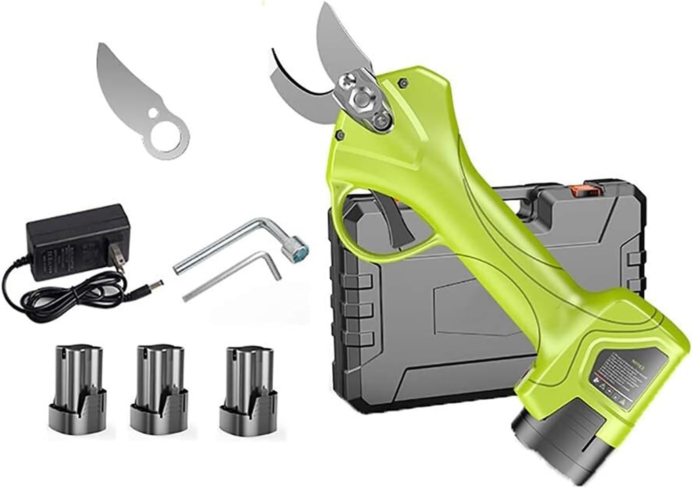 Electric Pruning Shears Tree Pruner Electric Pruner Hard Alloy Steel 3.0Cm Branches Cut in Seconds Waterproof and Non Sliaviation Aluminum Forged Body