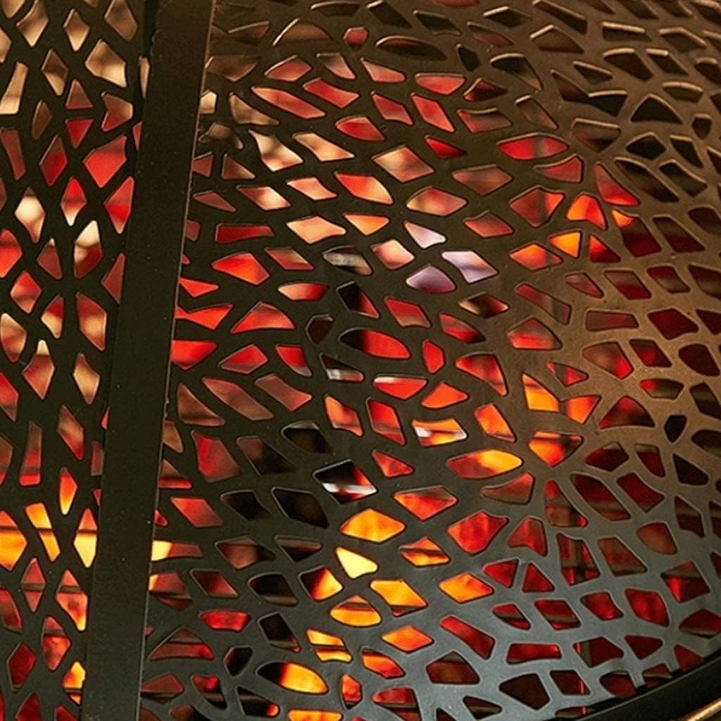 Fire pits Multifunction Fire Pit, Fire Pits Outdoor Wood Burning Steel BBQ Grill Firepit Bowl with Mesh Spark Screen Cover Log Grate Wood Fire Fire Pit