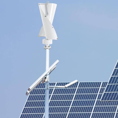 Vertical Wind Turbine Generator Kit - 12V/24V Maglev Helix Design, 2 Blade Portable Wind Power System with Controller for Efficient Energy Production