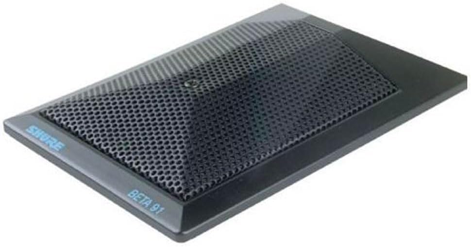 Shure BETA 91A Kick Drum Microphone - Half-Cardioid Condenser Mic with Integrated Preamplifier and XLR Connector, Low Profile Design - Maximize Setup Efficiency While Minimizing Stage Clutter