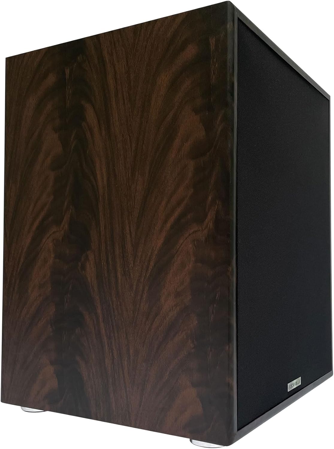 Rockville Rock Shaker 15 Dark Wood 1000W Powered Home Theater Subwoofer, Deep Bass, Class-D Amp, RCA Inputs, for Movies & Studios