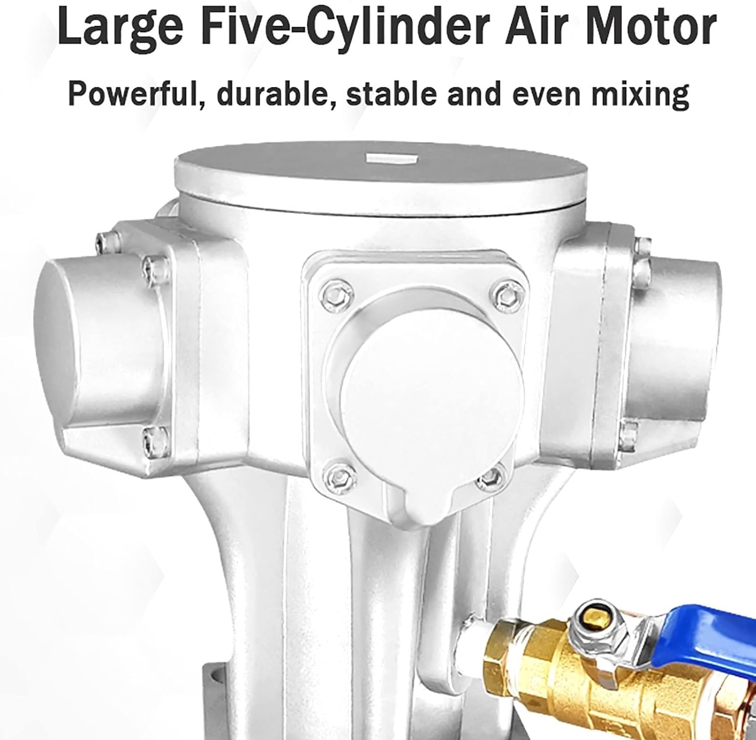 Pneumatic Paint Mixer for IBC Drum - 1HP Air Agitator Stirring Machine for 265 Gallon IBC, Suitable for Viscosity Less Than 7000CP