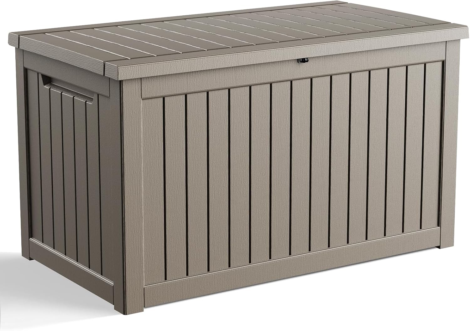 ROJIK Outdoor Storage Housing Deck Box-Waterproof Patio Furniture,Garden Tools,Cushions,Pool Accessories Storage Waterproof Resin Box with Capacity (230 Gal & Grey)