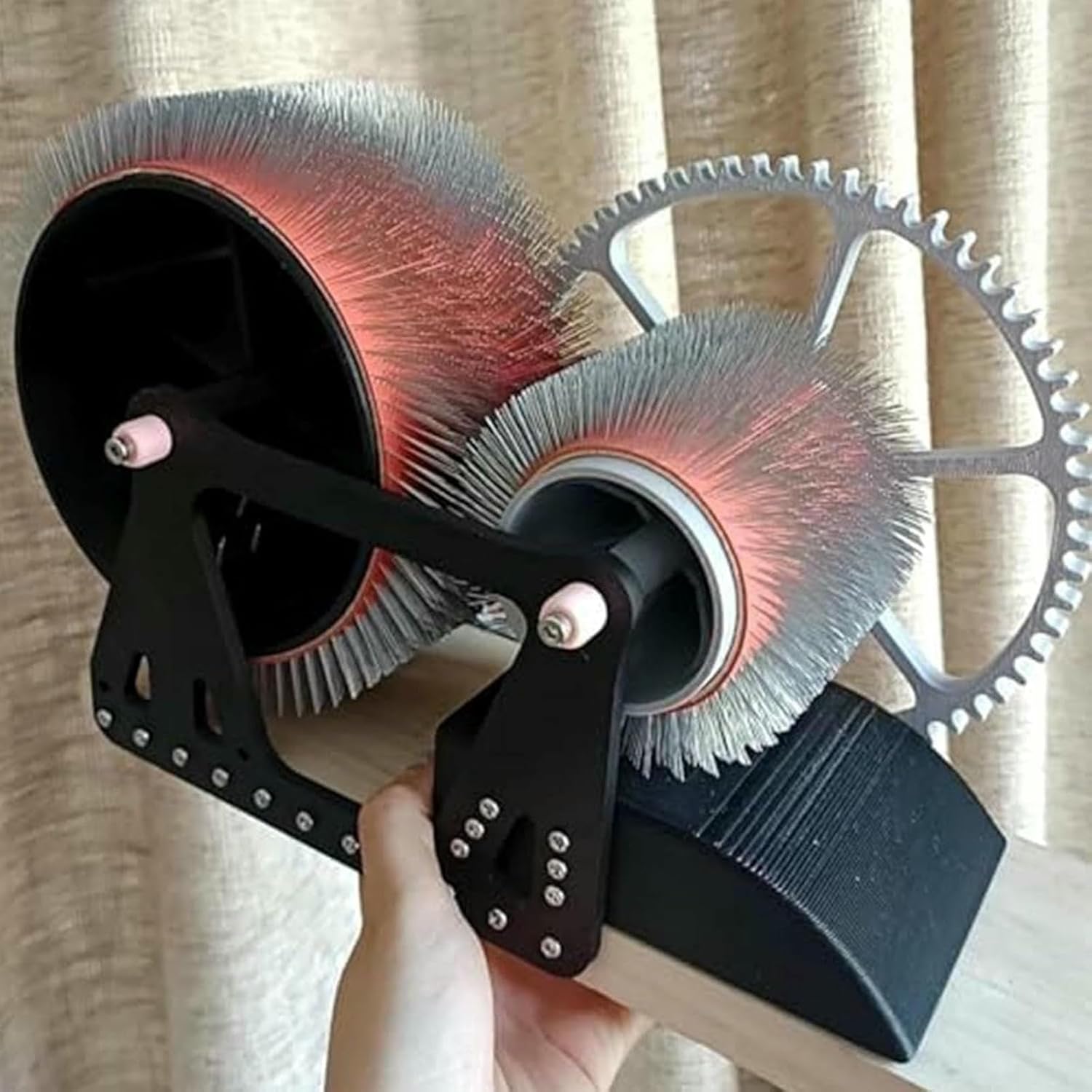 Wool Carding Machine Manual Drum Carder for DIY Craft, Fast Color Mixing and Combing Wool Fibers, Ideal for Felt Projects and Spinning~/