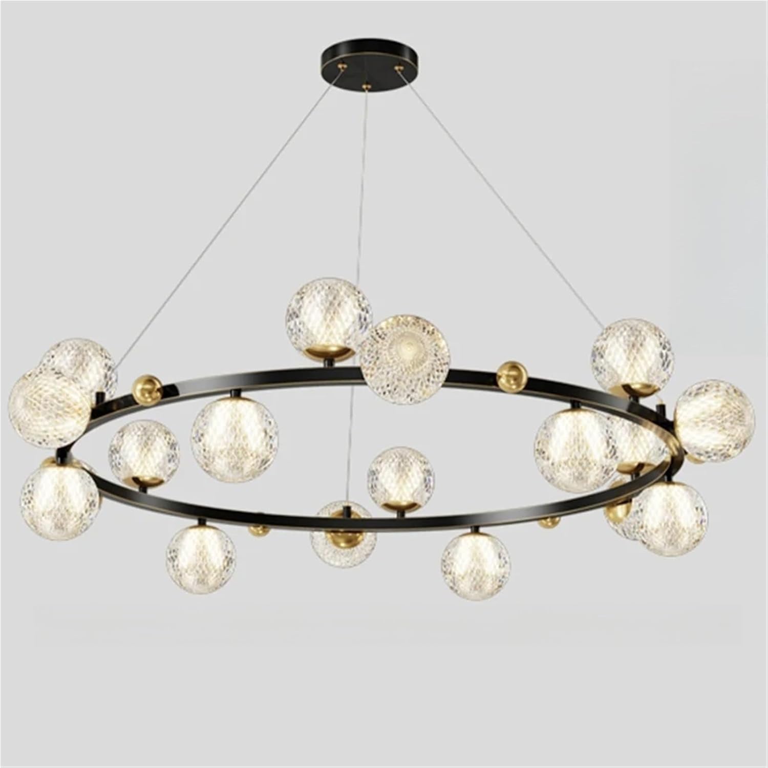 Modern Home Decor Ring Led Lights Pendant Light Lamps for Living Room Chandeliers for Dining Room Hanging Light Indoor Lighting,Easy to Assemble