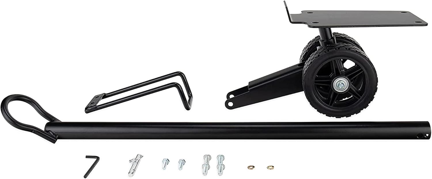 Camco Rhino Steerable Wheel Kit for 28 & 36-Gallon Rhino RV Tote Tanks - Features No-Flat Front Steerable Wheels, 24