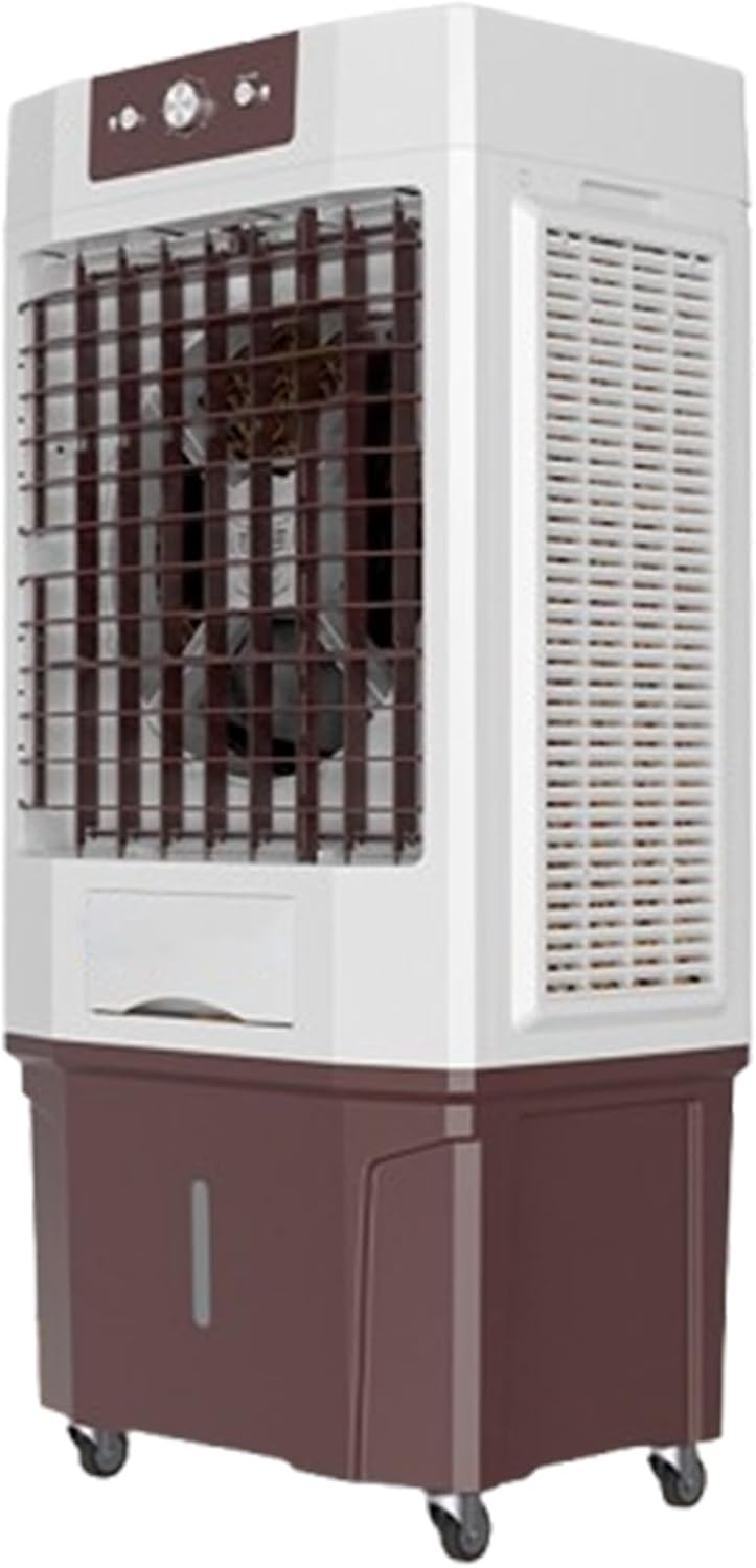 Evaporative Air Cooler, Portable Air Conditioner with Large Tank and 2 Ice Packs, Oscillation Swamp Cooler for Room Office