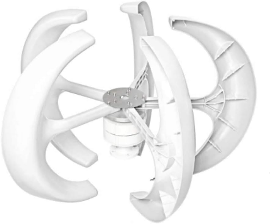 8000W 12V 24V 5 Blades Vertical Axis Wind Turbines Generator Lantern Motor Kit for Home Hybrids Streetlight Use Electromagnetic,12v