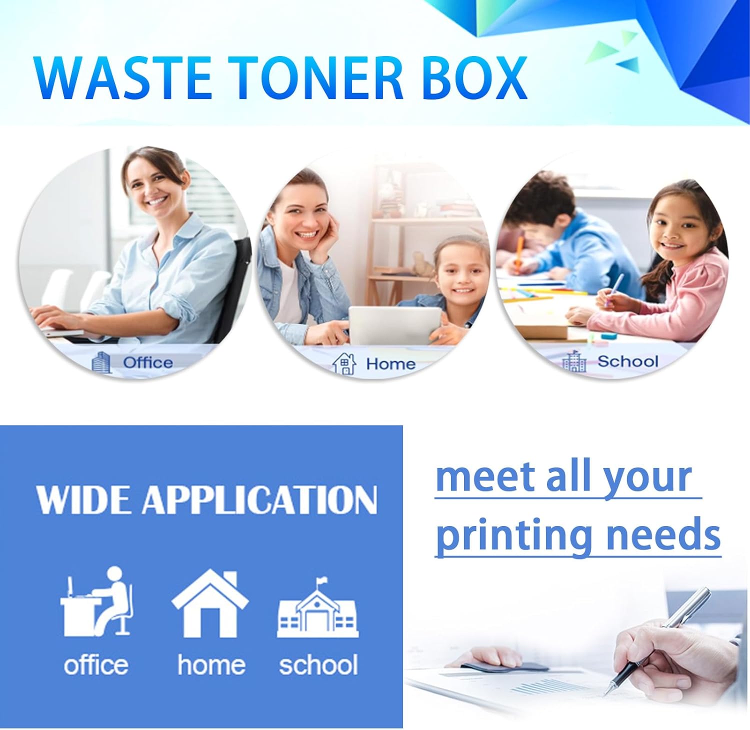 WB-P08 ACDN0Y1 Copier Waste Toner Box Replacement for Konica Minolta,Compatible with Bizhub C3300i C3320i C3350i C4000i C4050i Printer 3-Pack