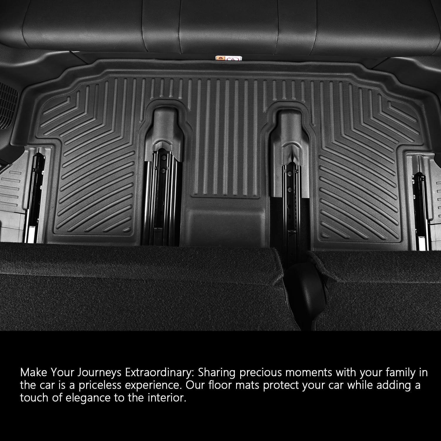 Floor Mats & Cargo Liner for 2026 Hyundai Palisade 7-Seater Only Fuel,TPE All Weather Protection Slush Floor Liner Accessories(Trunk Mat+Backrest Mat+Floor Mat)