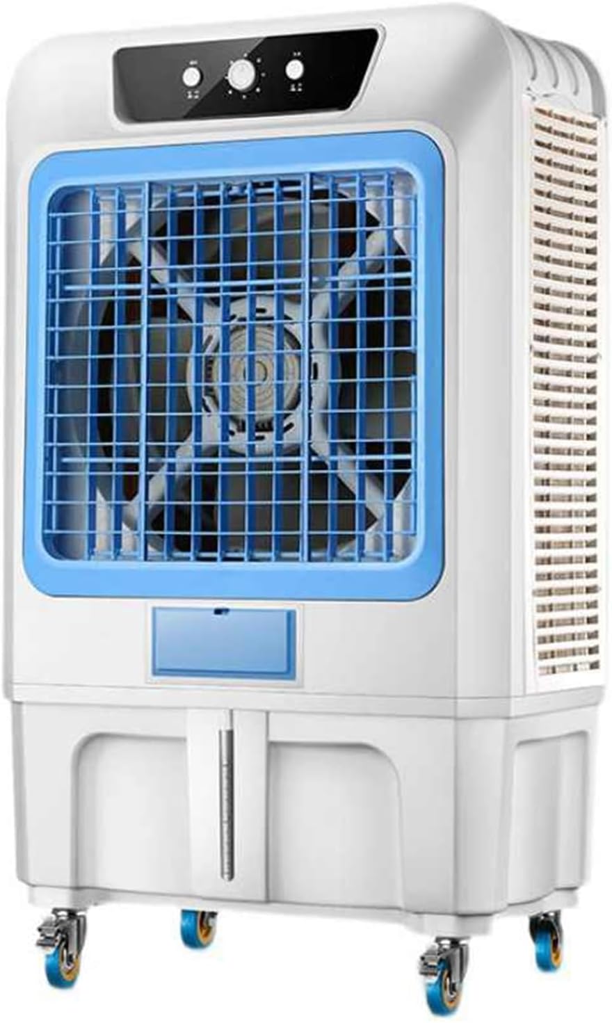 Windowless Air Conditioner, Evaporative Air Cooler with 8 Ice Packs and 90° Oscillation, 3 Speeds Swamp Cooler for Factory Home Office(80.5 * 53.5 * 160cm)